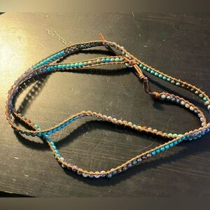 Chan Luu Multi Wrap Turquoise Necklace